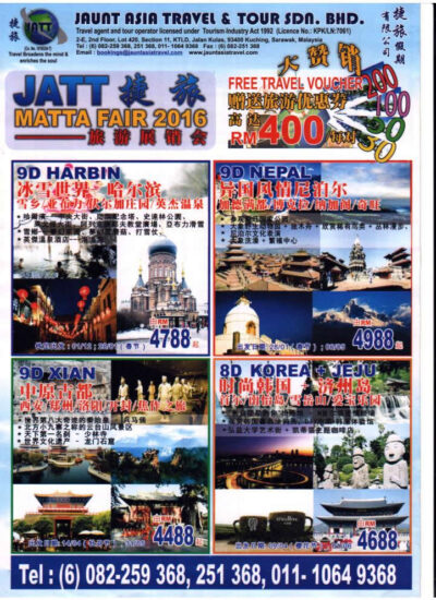 Brochures from Jaunt Asia Travel & Tour Sdn Bhd