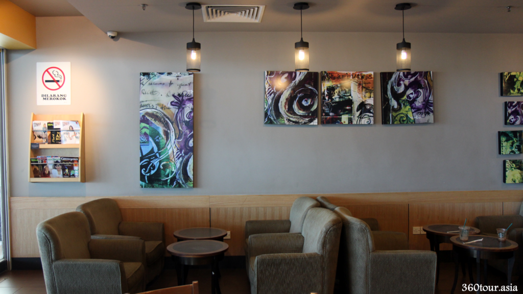 The Coffee Shop Art Piece at Starbucks Coffee Kuching International Airport
