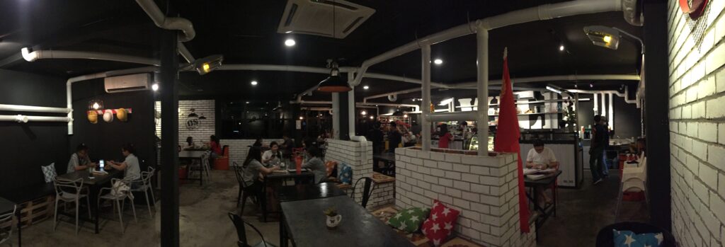 Panoramic view of the restaurant 