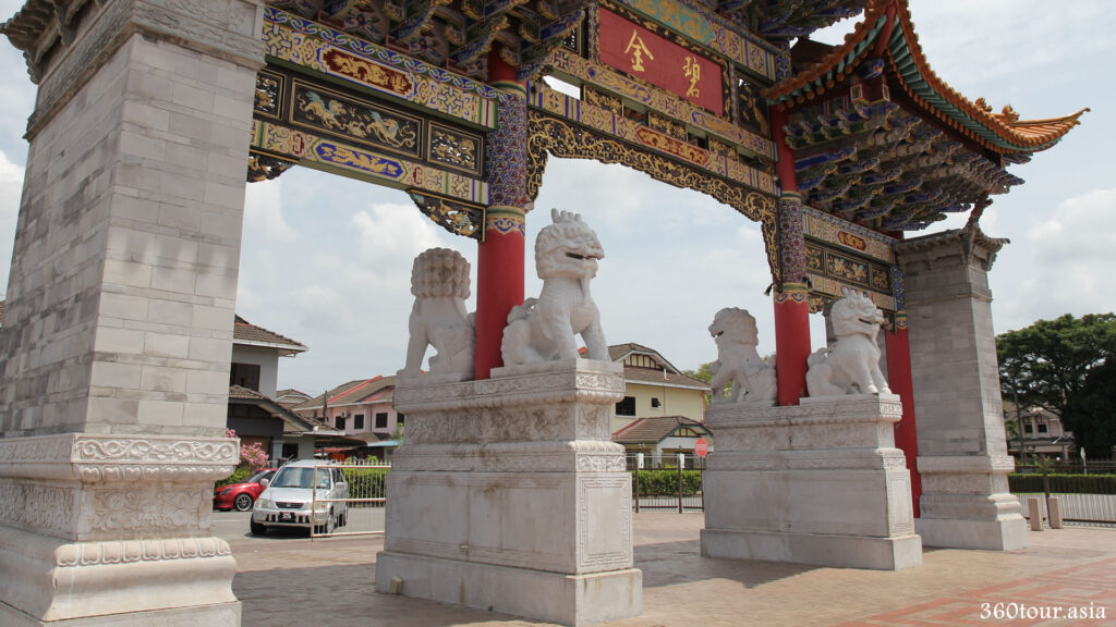 The Pairs of Stone Qilin Statue at the internal section of the Main Entrance of the Chinese Gateway