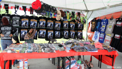The Stall selling Biker T-Shirts.