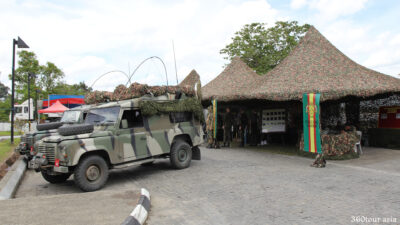The Military Exhibition Booth at Panorama Benak, Sri Aman.