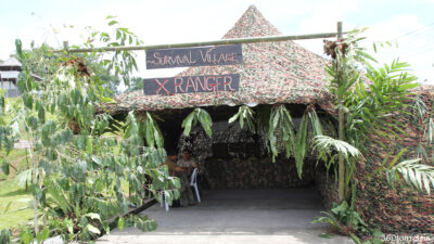 The Survival Village X Ranger booth. Here you can see various survival technique and traps set-ups while surviving expedition in Forrest. 