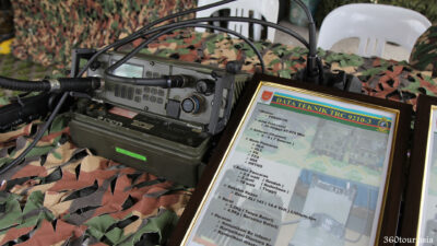The Military medium-long range Radio wireless telecommunication TRC 9210-3. 
