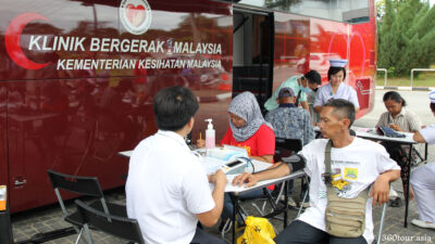 Health Screening and blood pressure check.