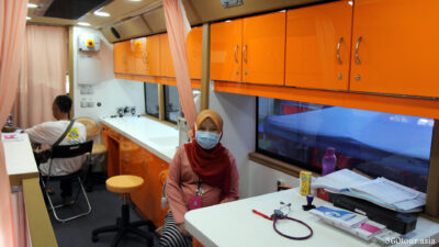 The counseling rooms in the Mobile Clinic.