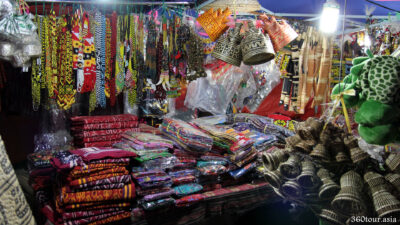 Local handicrafts from decoration beads, head ornaments, traditional cloths and rattan products.