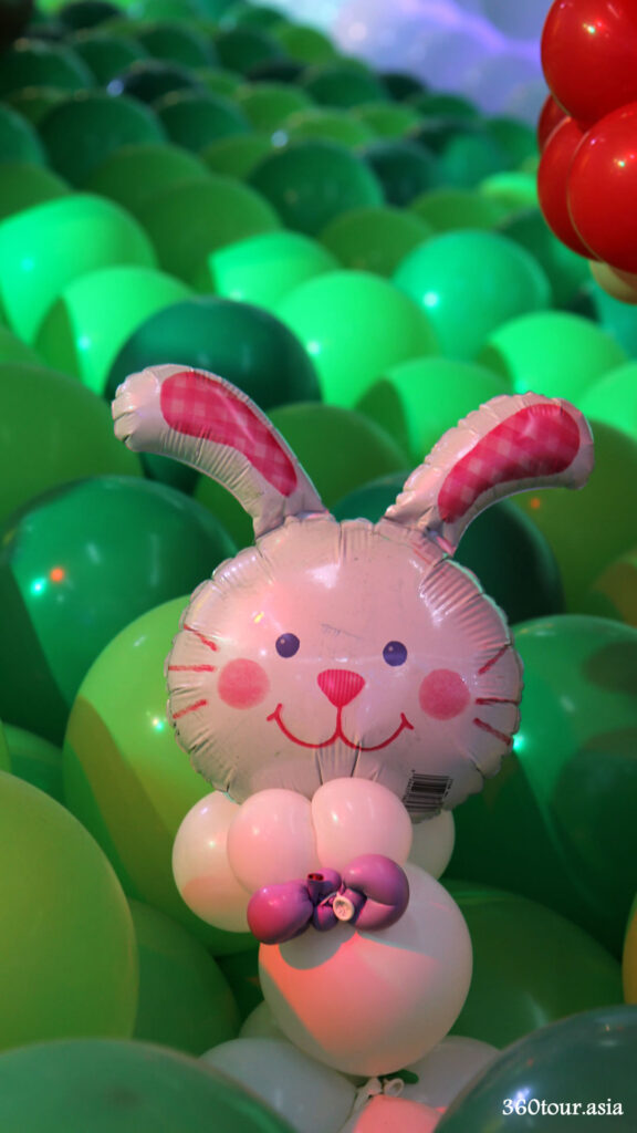 The cute and cuddly balloon rabbit
