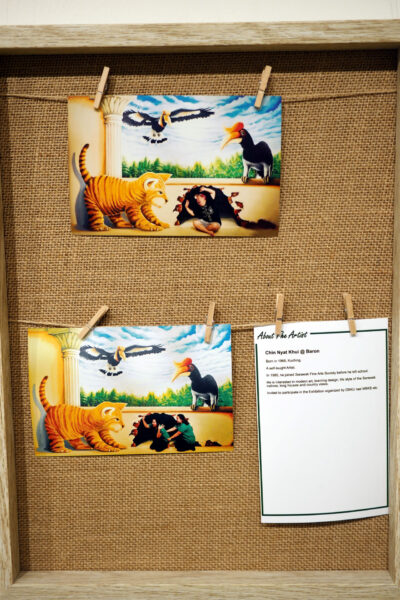 Some samples of the possible creative photographic opportunity of the Cat, Hornbills and the Mouse hole Mural
