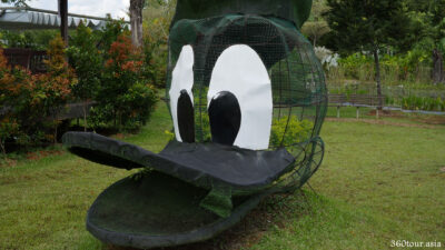 The Donald Duck Garden Sculpture