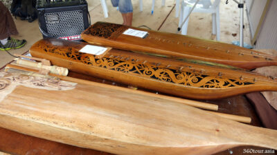 Hand Made Sape from carved whole wood