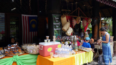 Refreshments and Merchandise are sold at the stalls after the grand entrance
