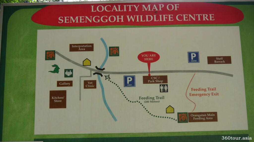 The locality map of Semenggoh Wildlife Centre