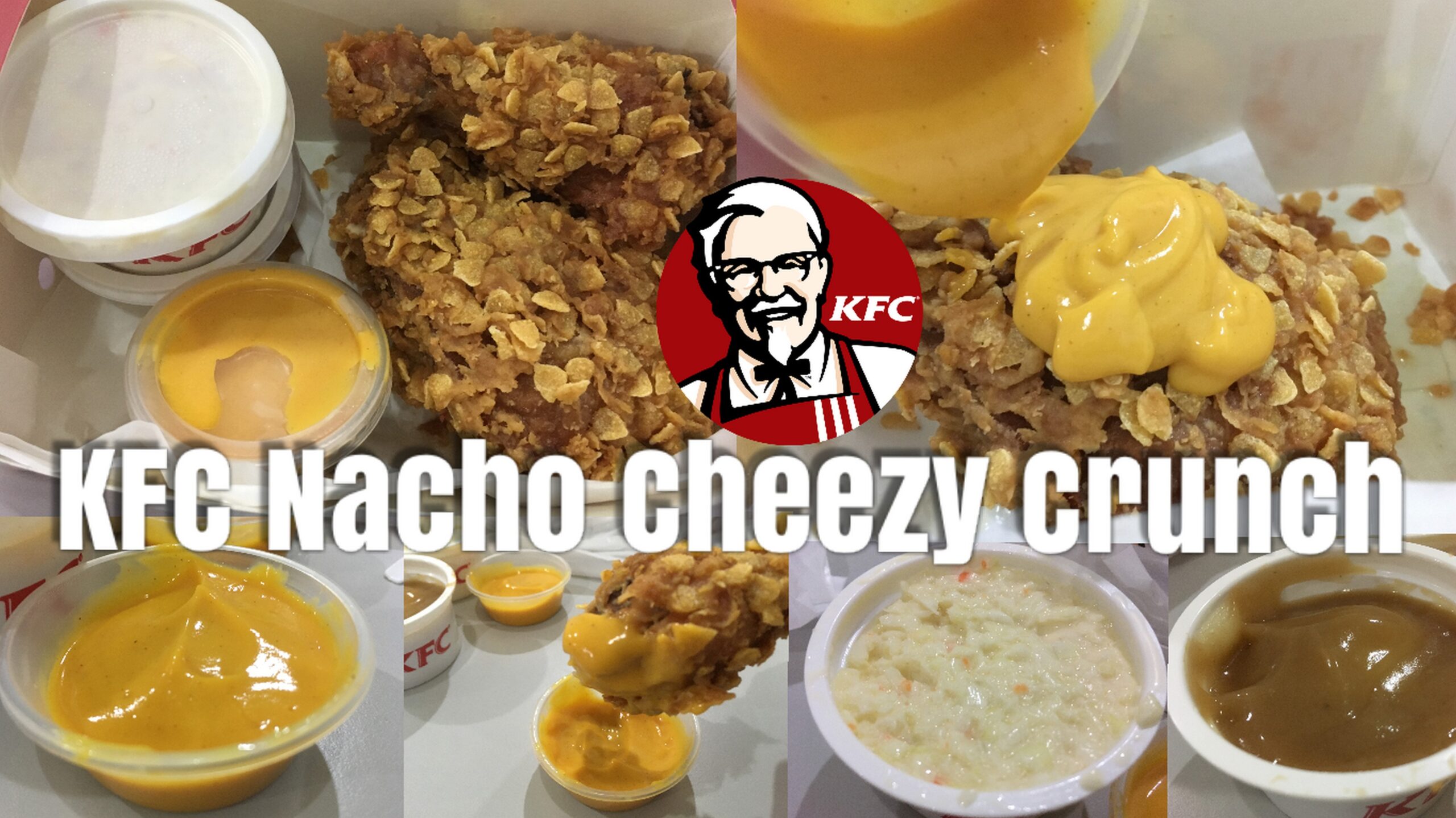 Tasty KFC Nacho Cheezy Crunch with Jalapeno Cheese Sauce