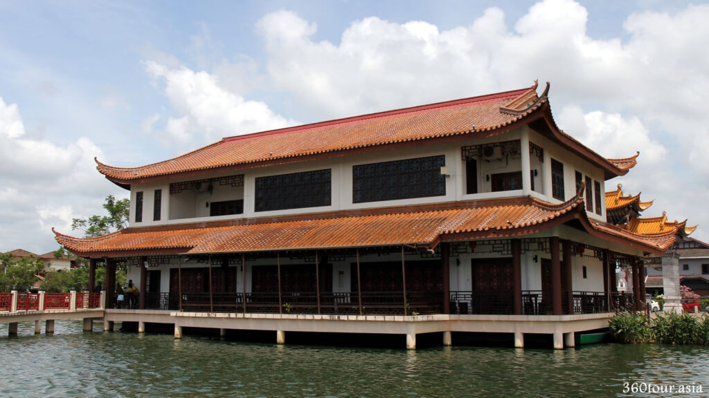 The Tea Pavilion with balcony over the waters