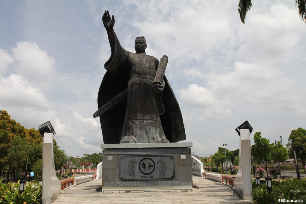 Admiral Zheng He Statue as seen from the front
