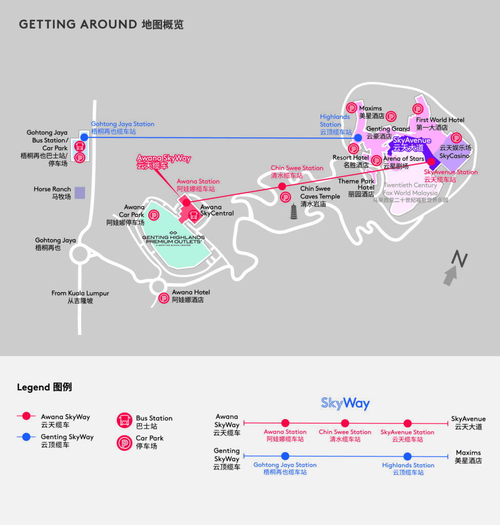 The official maps for Genting Skyway and Awana Skyway 