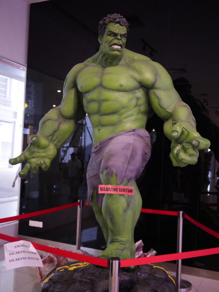 The Huge Hulk statue