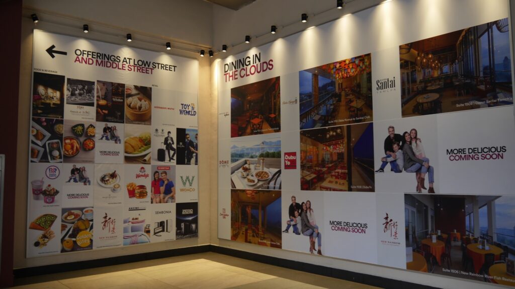 The poster on some of the famous outlets at Genting Premium Outlet