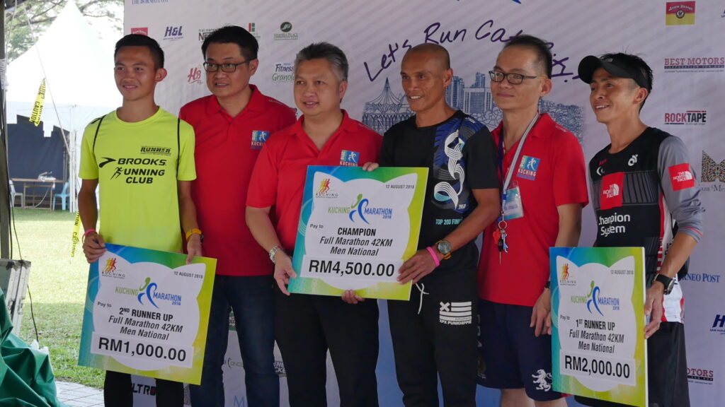 Winners for the 42KM Full Marathon men national