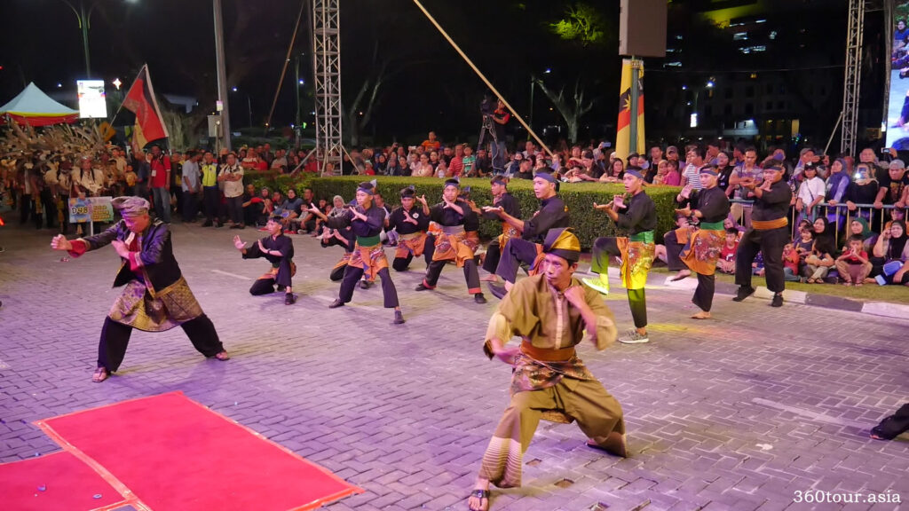 Traditional Silat Martial Art Dance by Rumpun Silat Sarawak Wilayah Kuching