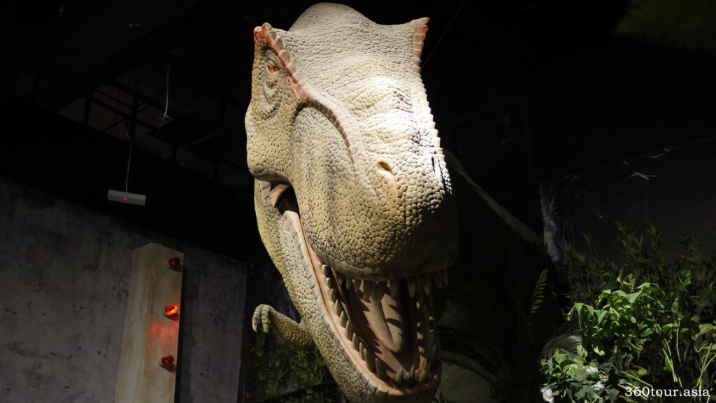 Tyrannosaurus Rex roars at you