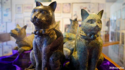 Bronze Cat Statue.