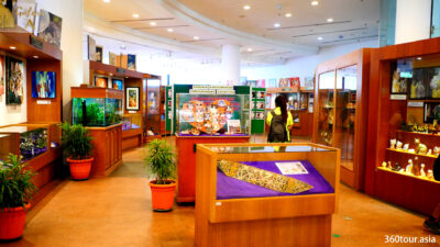 The gallery of the Kuching Cat Museum.