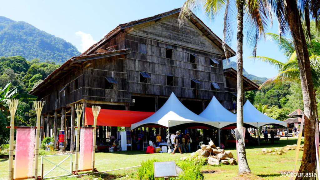 The Melanau Tallhouse at Sarawak Cultural Village. 