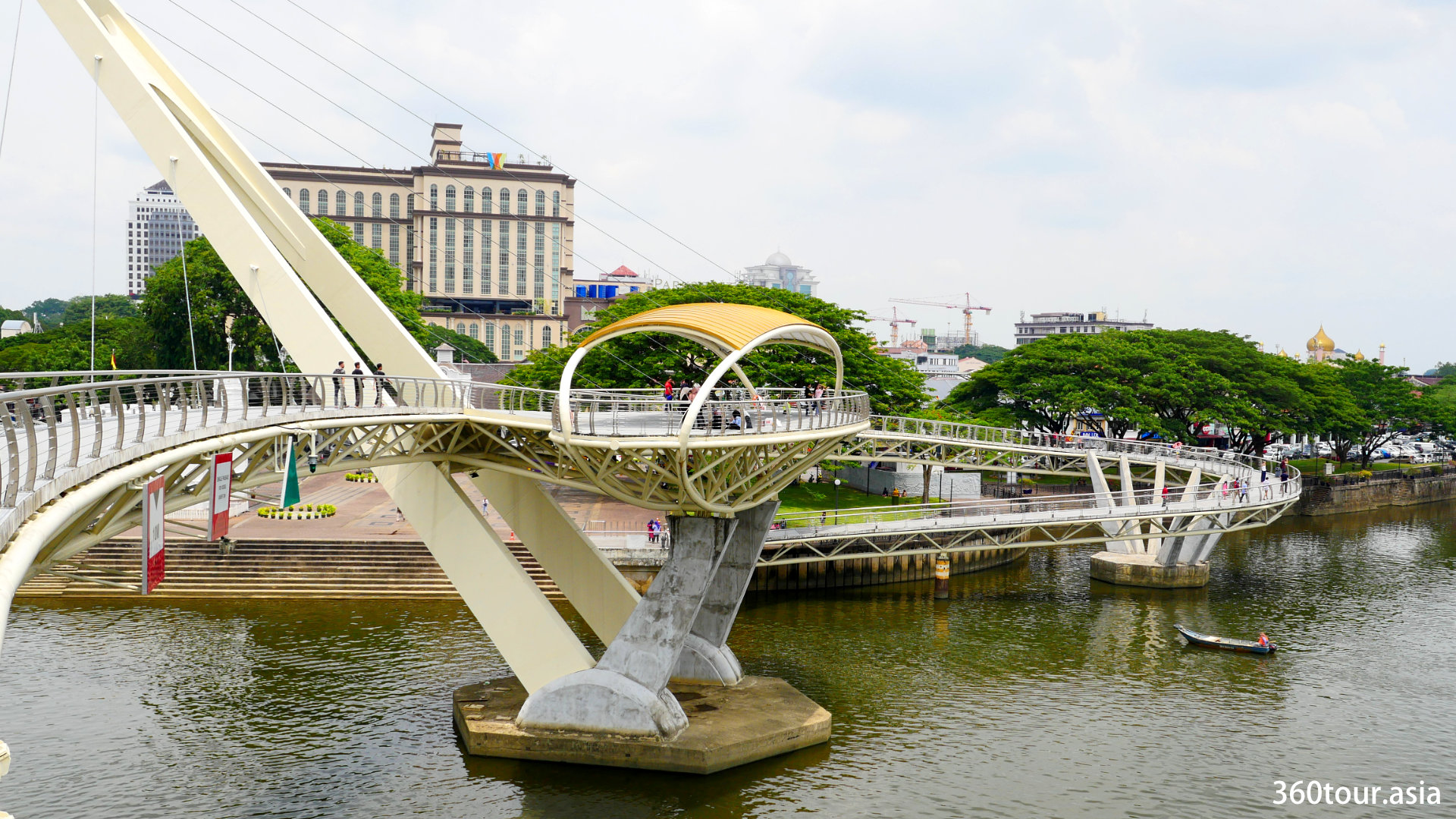 Darul Hana Bridge of Kuching Waterfront | | 360Tour.Asia
