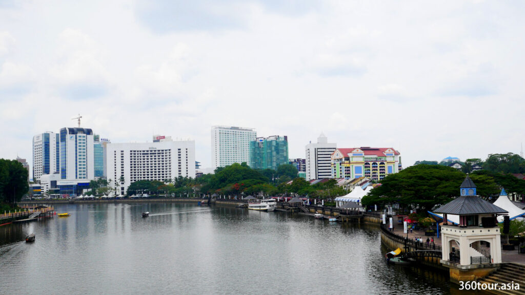 A view of Kuching City from the Darul Hana Bridge