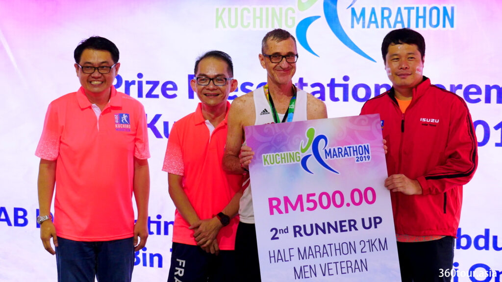 The Half Marathon 21KM Men Veteran 2nd Runner Up.