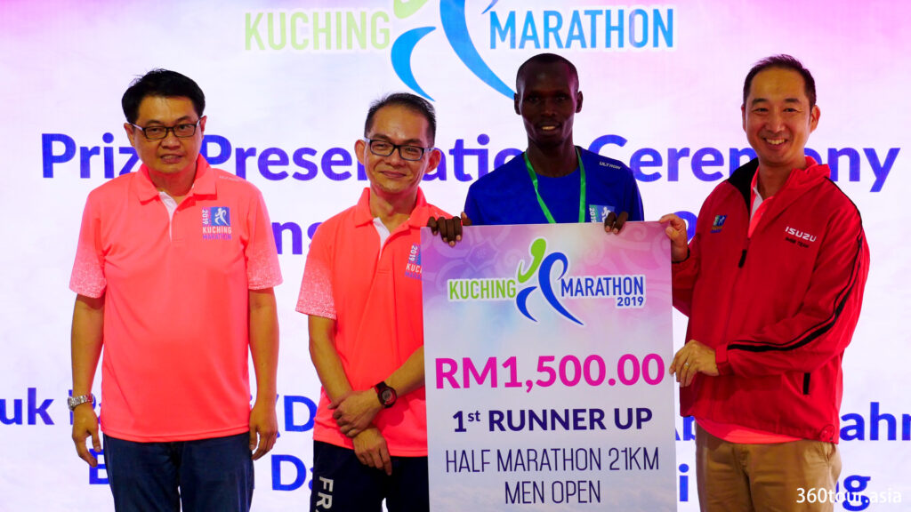 The Half Marathon 21KM Men Open 1st Runner Up.