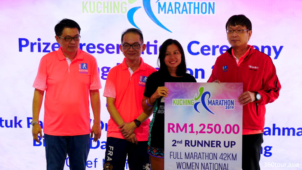 The Full Marathon 42KM Women National 2nd Runner Up.