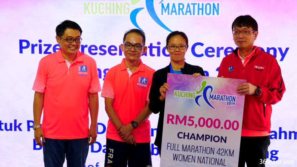 The Full Marathon 42KM Women National Champion.