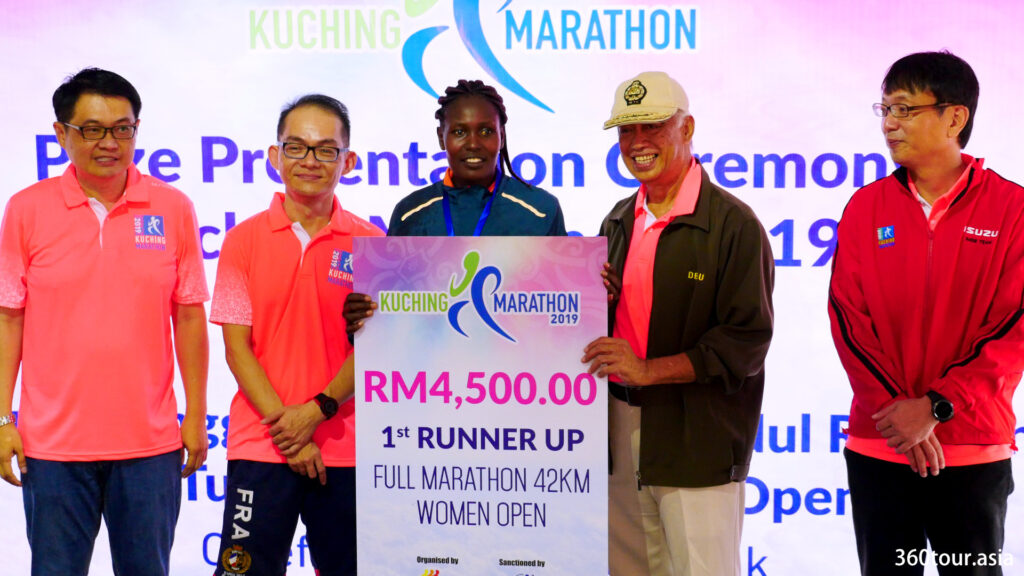 The Full Marathon 42KM Women Open 1st Runner Up.