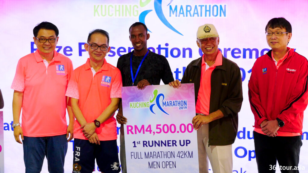 The Full Marathon 42KM Men Open 1st Runner Up.
