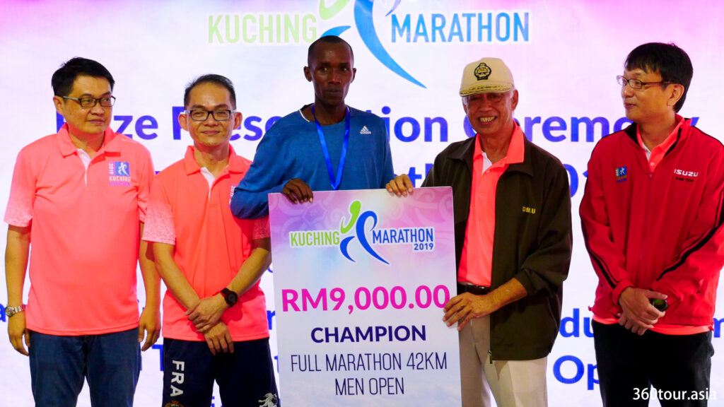 The Full Marathon 42KM Men Open Champion.