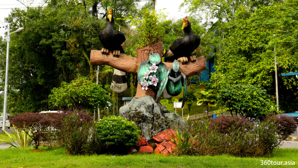 The Pitcher Plant Garden is located beside the Padawan roundabout which is famous with statue of two hornbil and pitcher plant