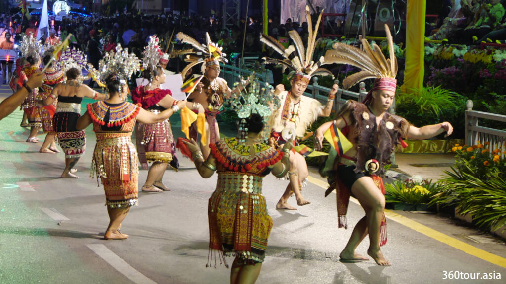Traditional Dayak dance.