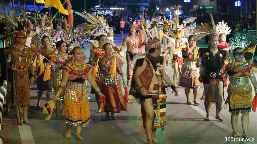Traditional Dayak Community dance.