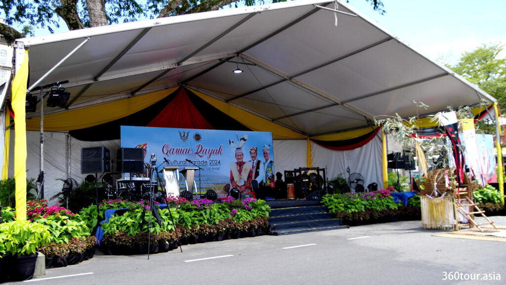 The main stage at the Square Fort at Kuching Waterfront.